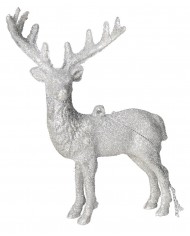 RENIFER Z BROKATM FIGURKA DO POSTAWIENIA OZDOBA