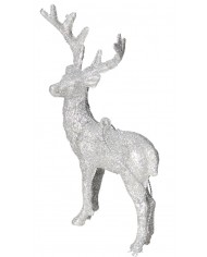 RENIFER Z BROKATM FIGURKA DO POSTAWIENIA OZDOBA