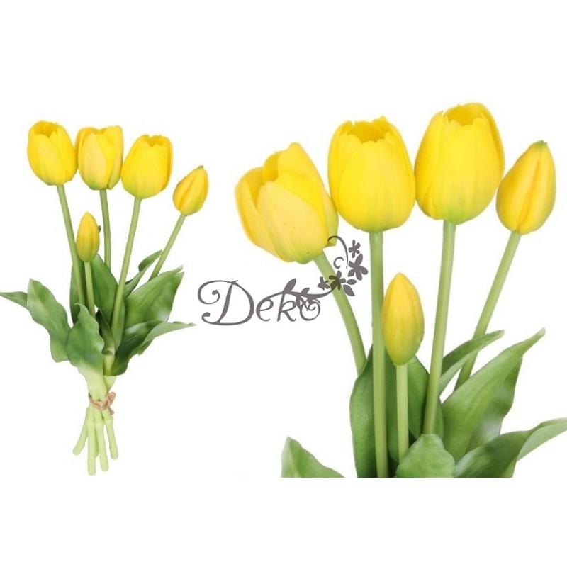 TULIPANY BUKIET TULIPANÓW GUMOWANE GUMOWE SILIKONOWE JAK ŻYWE