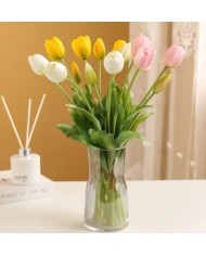 TULIPANY BUKIET TULIPANÓW GUMOWANE GUMOWE SILIKONOWE JAK ŻYWE