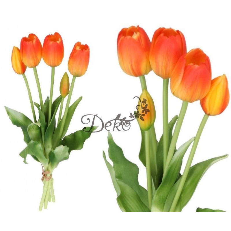 TULIPANY BUKIET TULIPANÓW GUMOWANE GUMOWE SILIKONOWE JAK ŻYWE