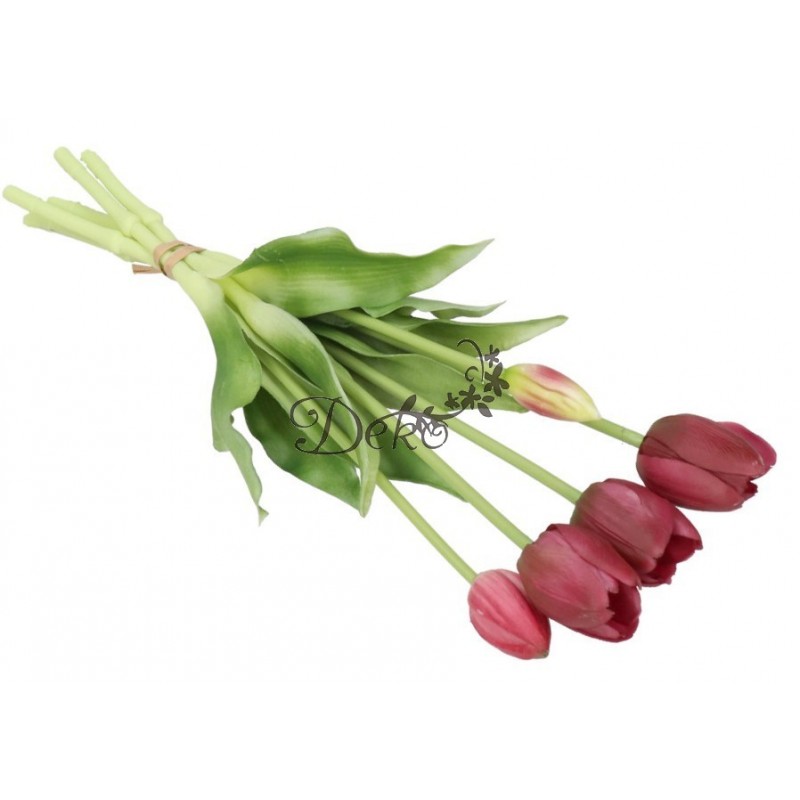TULIPANY BUKIET TULIPANÓW GUMOWANE GUMOWE SILIKONOWE JAK ŻYWE