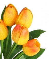 TULIPANY BUKIET TULIPANÓW GUMOWANE GUMOWE SILIKONOWE JAK ŻYWE