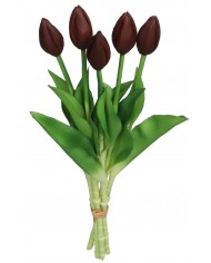 TULIPANY BUKIET TULIPANÓW GUMOWANE GUMOWE SILIKONOWE JAK ŻYWE