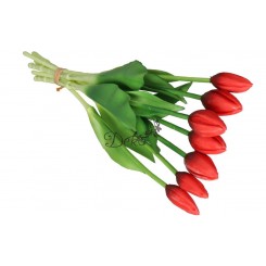 TULIPANY BUKIET TULIPANÓW GUMOWANE GUMOWE SILIKONOWE JAK ŻYWE 7SZT