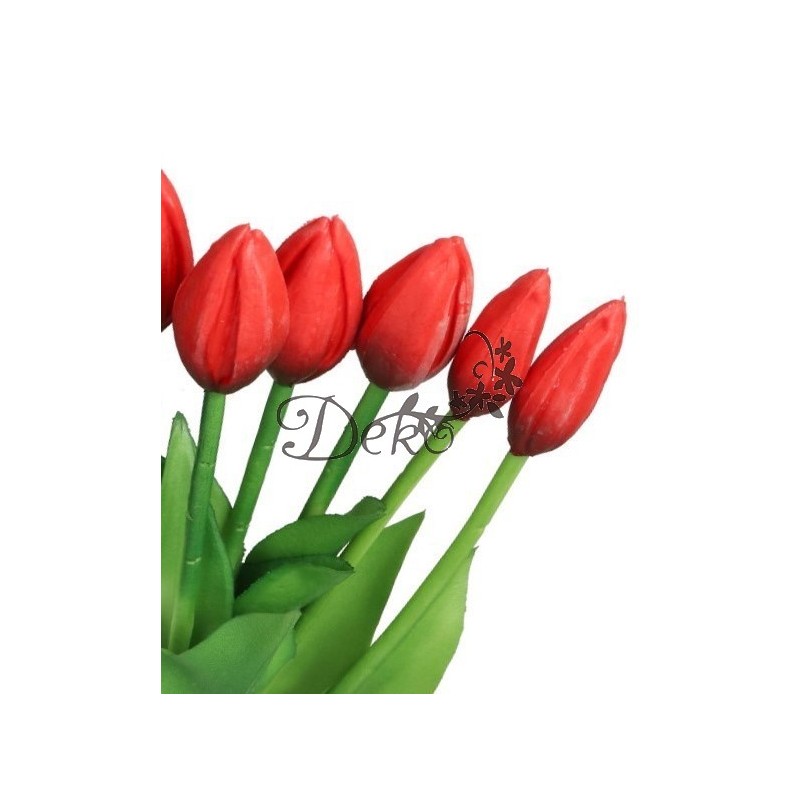 TULIPANY BUKIET TULIPANÓW GUMOWANE GUMOWE SILIKONOWE JAK ŻYWE 7SZT