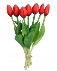 TULIPANY BUKIET TULIPANÓW GUMOWANE GUMOWE SILIKONOWE JAK ŻYWE 7SZT
