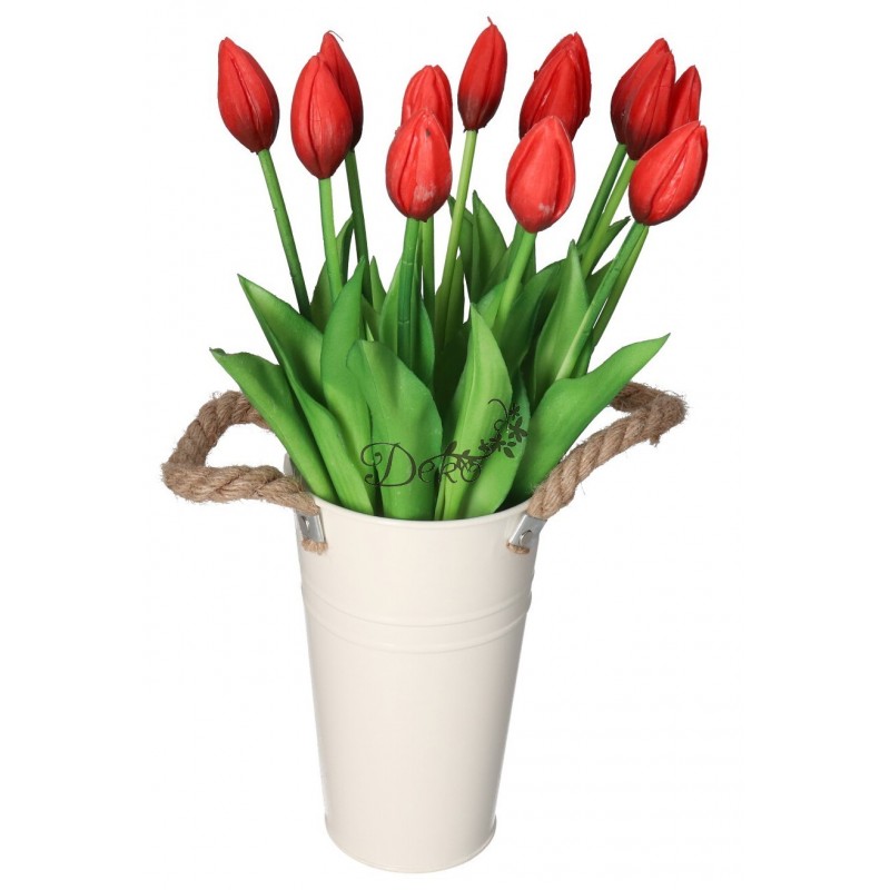 TULIPANY BUKIET TULIPANÓW GUMOWANE GUMOWE SILIKONOWE JAK ŻYWE 7SZT