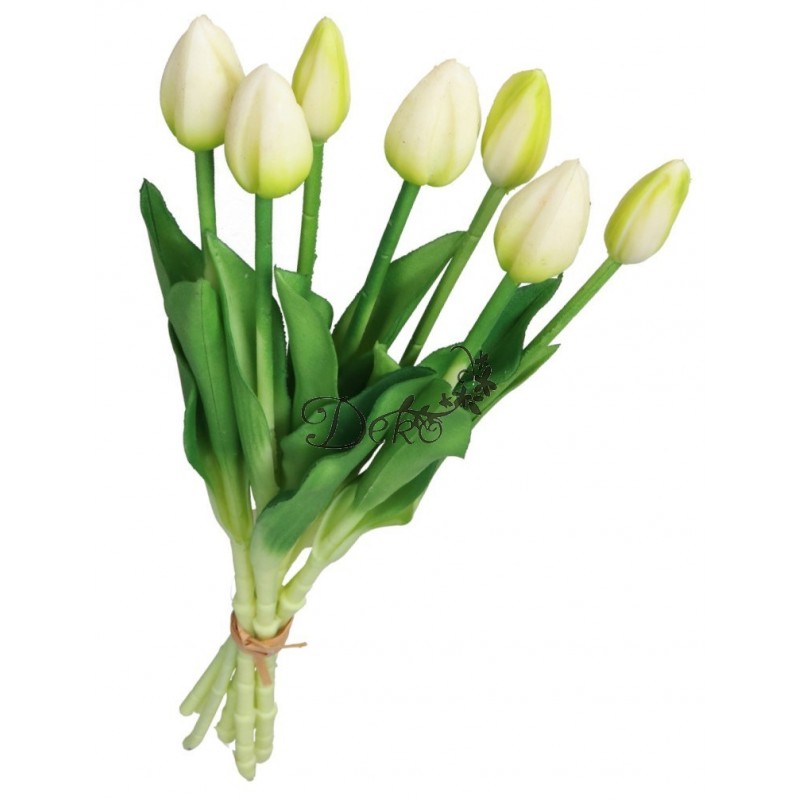 TULIPANY BUKIET TULIPANÓW GUMOWANE GUMOWE SILIKONOWE JAK ŻYWE 7SZT