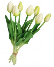 TULIPANY BUKIET TULIPANÓW GUMOWANE GUMOWE SILIKONOWE JAK ŻYWE 7SZT