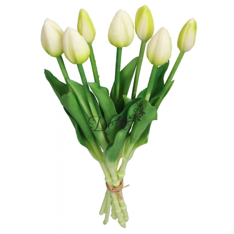 TULIPANY BUKIET TULIPANÓW GUMOWANE GUMOWE SILIKONOWE JAK ŻYWE 7SZT