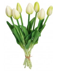 TULIPANY BUKIET TULIPANÓW GUMOWANE GUMOWE SILIKONOWE JAK ŻYWE 7SZT