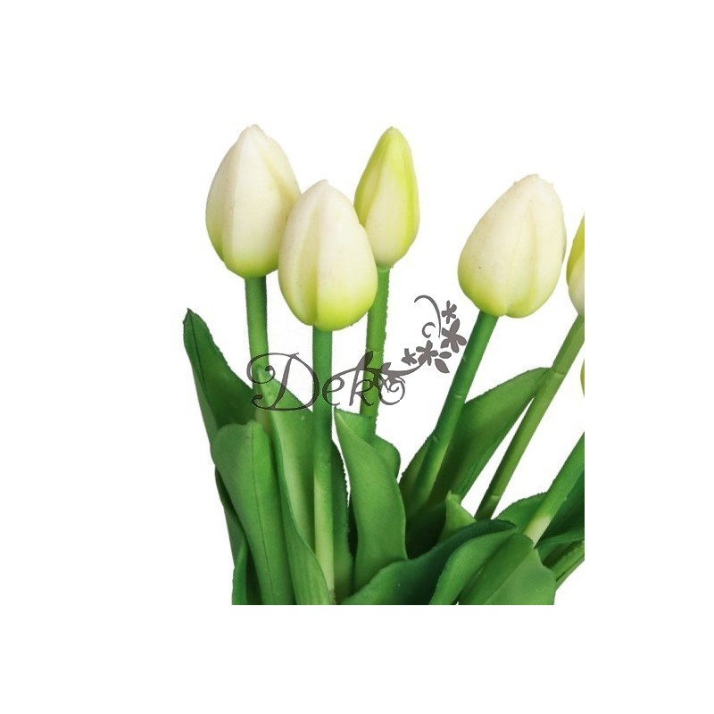 TULIPANY BUKIET TULIPANÓW GUMOWANE GUMOWE SILIKONOWE JAK ŻYWE 7SZT