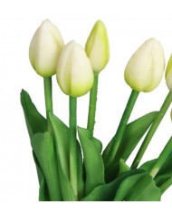 TULIPANY BUKIET TULIPANÓW GUMOWANE GUMOWE SILIKONOWE JAK ŻYWE 7SZT