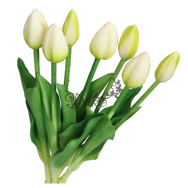 TULIPANY BUKIET TULIPANÓW GUMOWANE GUMOWE SILIKONOWE JAK ŻYWE 7SZT