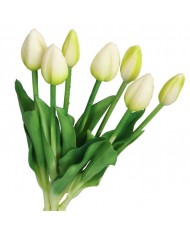 TULIPANY BUKIET TULIPANÓW GUMOWANE GUMOWE SILIKONOWE JAK ŻYWE 7SZT