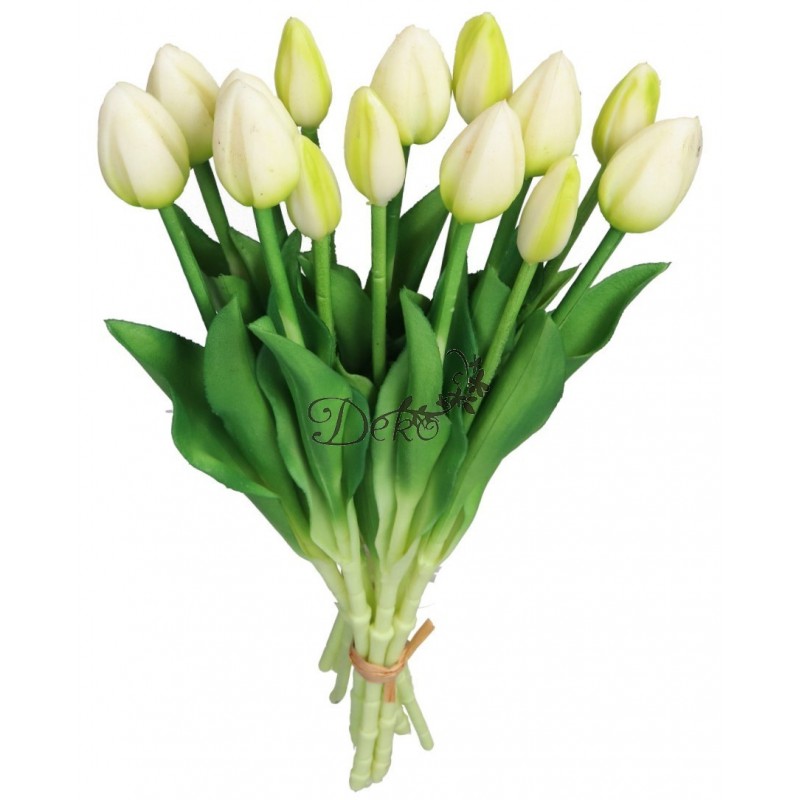 TULIPANY BUKIET TULIPANÓW GUMOWANE GUMOWE SILIKONOWE JAK ŻYWE 7SZT