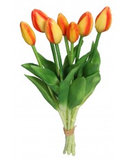 TULIPANY BUKIET TULIPANÓW GUMOWANE GUMOWE SILIKONOWE JAK ŻYWE 7SZT