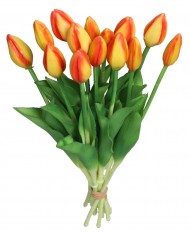 TULIPANY BUKIET TULIPANÓW GUMOWANE GUMOWE SILIKONOWE JAK ŻYWE 7SZT