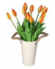 TULIPANY BUKIET TULIPANÓW GUMOWANE GUMOWE SILIKONOWE JAK ŻYWE 7SZT