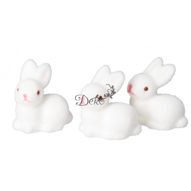 ZAJĄC ZAJĄCZEK WIELKANOCNY ZAJACZKI 3SZT FIGURKA
