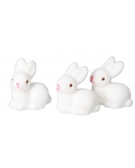 ZAJĄC ZAJĄCZEK WIELKANOCNY ZAJACZKI 3SZT FIGURKA