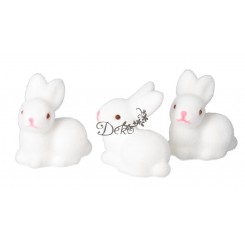 ZAJĄC ZAJĄCZEK WIELKANOCNY ZAJACZKI 3SZT FIGURKA