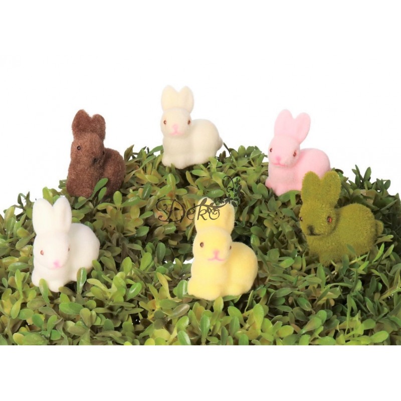 ZAJĄC ZAJĄCZEK WIELKANOCNY ZAJACZKI 3SZT FIGURKA