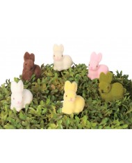 ZAJĄC ZAJĄCZEK WIELKANOCNY FIGURKA ZAJĄCZKI 3SZT
