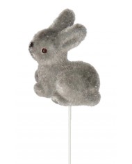ZAJĄC ZAJĄCZEK WIELKANOCNY FLOKOWANY FIGURKA PIK