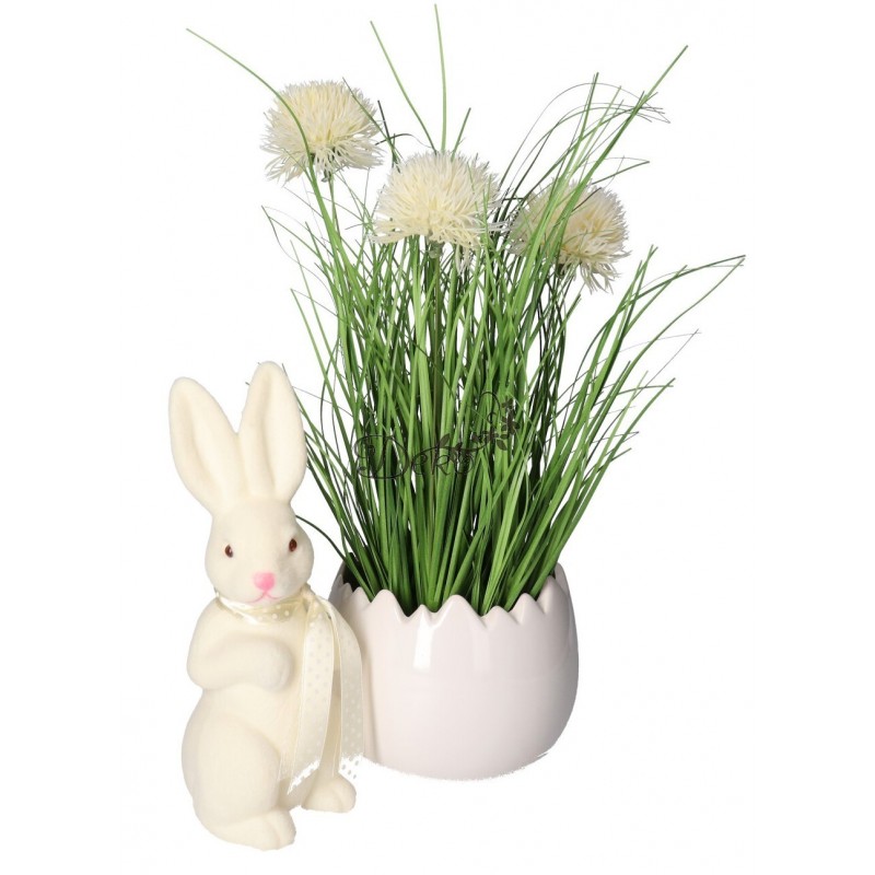 ZAJĄC ZAJĄCZEK WIELKANOCNY FIGURKA OZDOBA STROIK