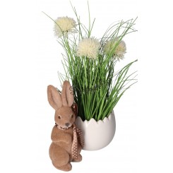 ZAJĄC ZAJĄCZEK WIELKANOCNY FIGURKA OZDOBA STROIK