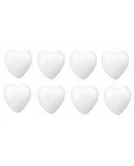 SERCE STYROPIANOWE 8 CM SERCA STYROPIANOWE 10 SZT