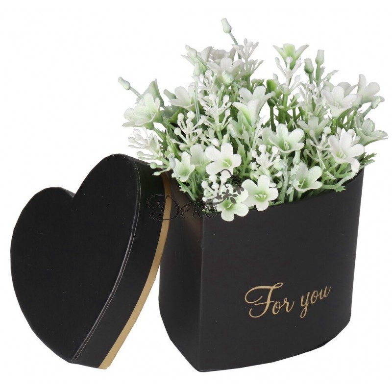 FLOWER BOX PUDEŁKO NA KWIATY SERCE DEKORACJE