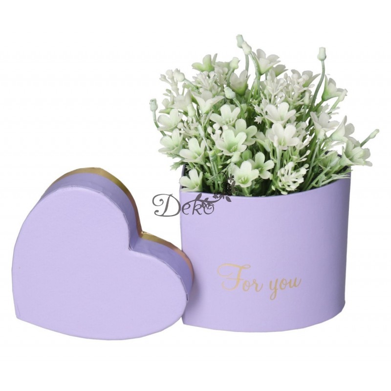 FLOWER BOX PUDEŁKO NA KWIATY SERCE DEKORACJE