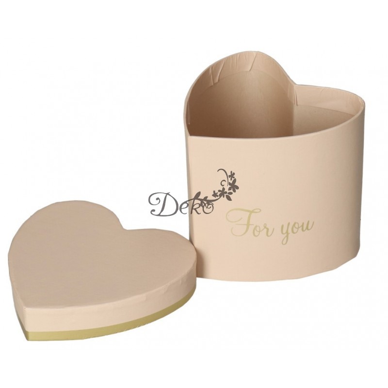 FLOWER BOX PUDEŁKO NA KWIATY SERCE DEKORACJE