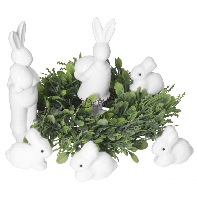 ZAJĄC ZAJĄCZEK CERAMICZNY WIELKANOCNY FIGURKA