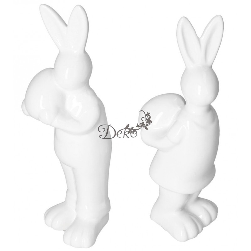 ZAJĄC ZAJĄCZEK CERAMICZNY WIELKANOCNY FIGURKA