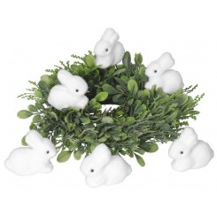 ZAJĄCZKI WIELKANOCNE ZAJĄCZEK 6SZT OZDOBA STROIK