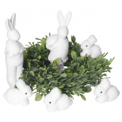 ZAJĄCZKI WIELKANOCNE ZAJĄCZEK 6SZT OZDOBA STROIK