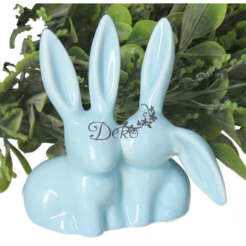 ZAJĄC ZAJĄCZEK CERAMICZNY WIELKANOCNY FIGURKA DO STROIKA