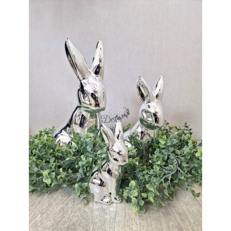 ZAJĄC ZAJĄCZEK CERAMICZNY WIELKANOCNY DUŻY FIGURKA