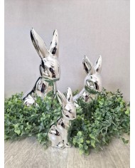 ZAJĄC ZAJĄCZEK CERAMICZNY WIELKANOCNY DUŻY FIGURKA