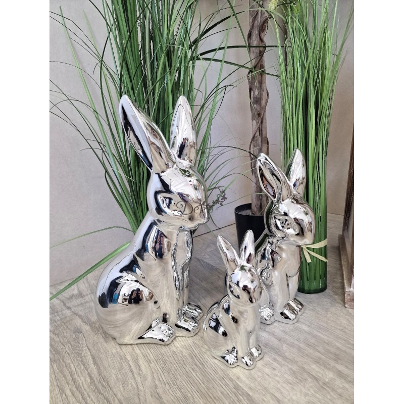 ZAJĄC ZAJĄCZEK CERAMICZNY WIELKANOCNY DUŻY FIGURKA