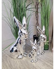 ZAJĄC ZAJĄCZEK CERAMICZNY WIELKANOCNY DUŻY FIGURKA 30CM