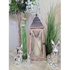 ZAJĄC ZAJĄCZEK CERAMICZNY WIELKANOCNY DUŻY FIGURKA 30CM