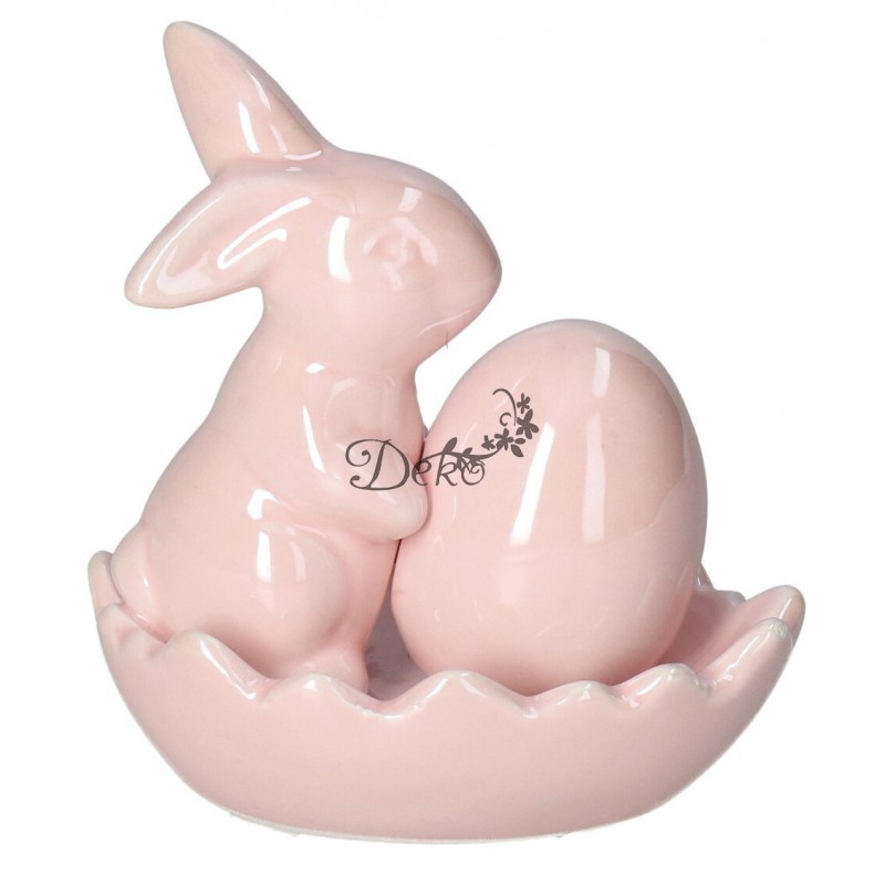 FIGURKA WIELKANOCNA ZAJĄC ZAJĄCZEK CERAMICZNY