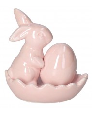 FIGURKA WIELKANOCNA ZAJĄC ZAJĄCZEK CERAMICZNY