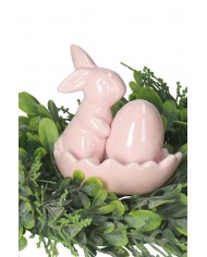 FIGURKA WIELKANOCNA ZAJĄC ZAJĄCZEK CERAMICZNY