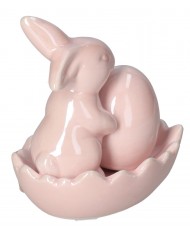 FIGURKA WIELKANOCNA ZAJĄC ZAJĄCZEK CERAMICZNY